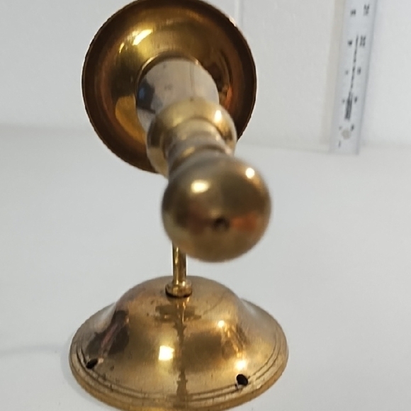 Vintage Gatco Solid Brass Wall Candle Holder Accent - Picture 6 of 10